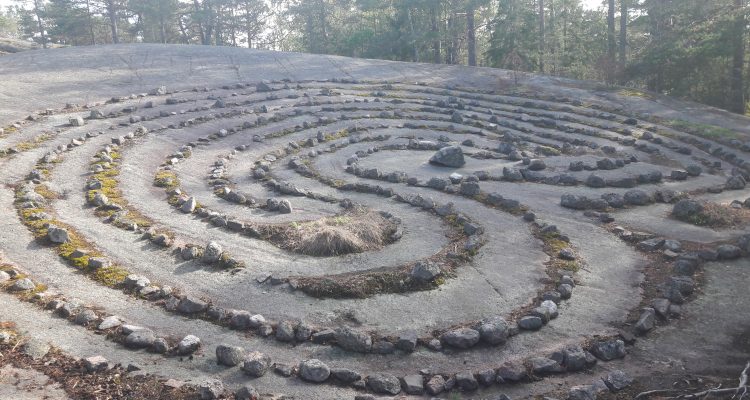 Troy Town rock maze in Nauvo archipelago - Out in the Nature